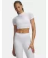 Dámske tričko UNDER ARMOUR HEATGEAR ELITE CROP MCK SS 6014710-100 BIELA