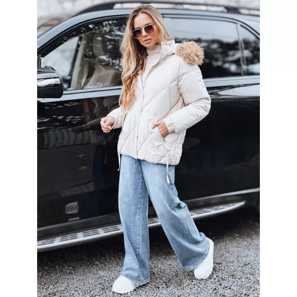  Dámska bunda DSTREET TY5236 BIELA 