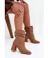 Dámske čižmy ZAZOO 4216 BEIGE