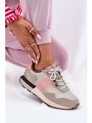 Dámske tenisky BIG STAR RR274243 PINK / GREY Big Star Shoes