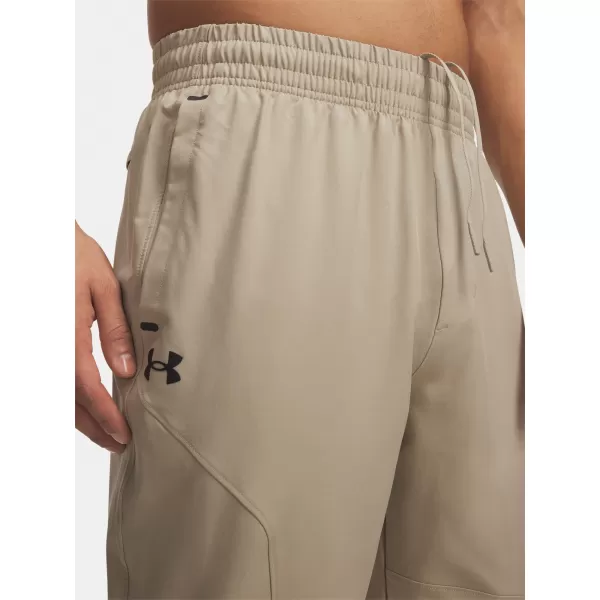  Pánske športové nohavice UNDER ARMOUR UA UNSTOPPABLE TAPERED PANTS HNEDÁ 