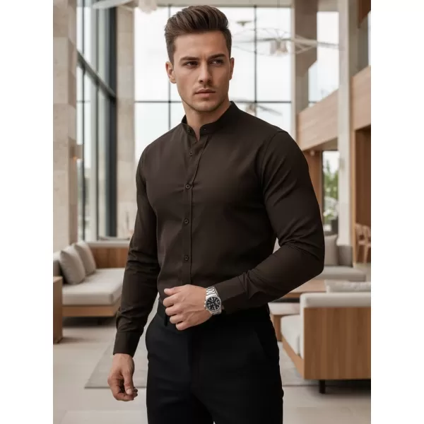  Pánska košeľa DSTREET DX2678 HNEDÁ 