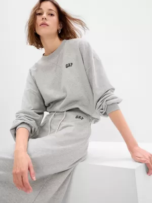 Dámska mikina GAP LOGO VOLUME SLEEVE SWEATSHIRT 476351-02 LIGHT HEATHER GREY