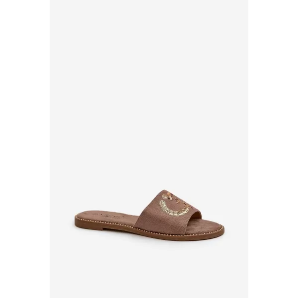  Dámske žabky S.BARSKI KV27-052 TAUPE 