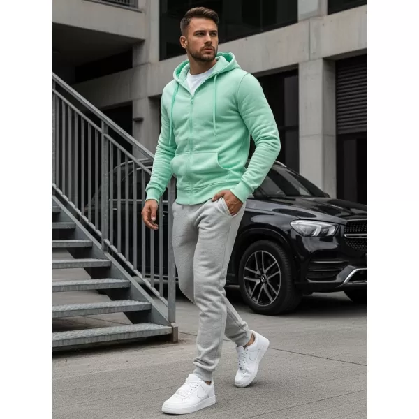  Pánska mikina DSTREET BX5231 SVETLO ZELENÁ 