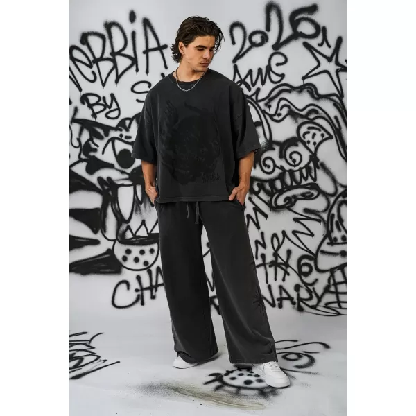  Pánske oversized tričko NEBBIA x Sexsdreams 810 BLACK 