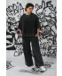 Pánske oversized tričko NEBBIA x Sexsdreams 810 BLACK