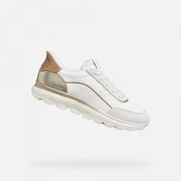  Dámske tenisky GEOX SPHERICA PLUS FAST IN G012959 BIELA 