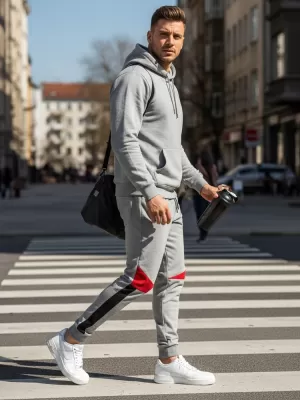 Pánske nohavice DSTREET UX3241 SVETLO ŠEDÁ