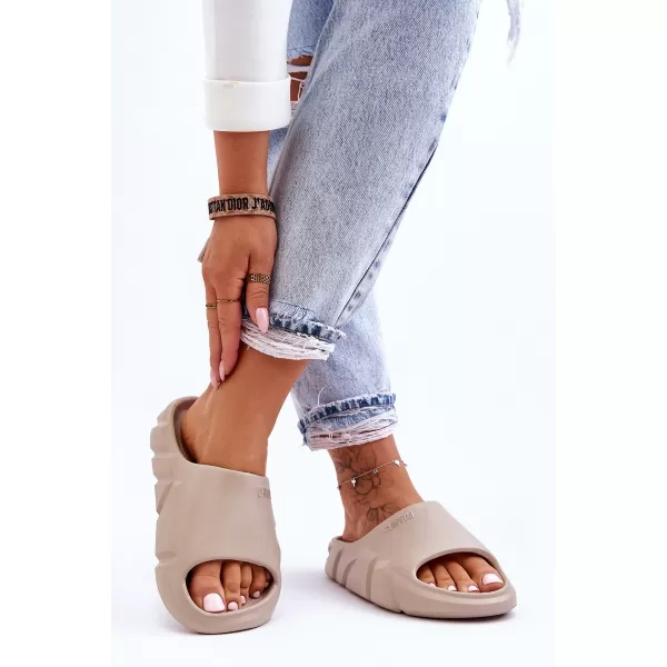  Dámske šľapky BIG STAR LL274593 BEIGE Big Star Shoes 