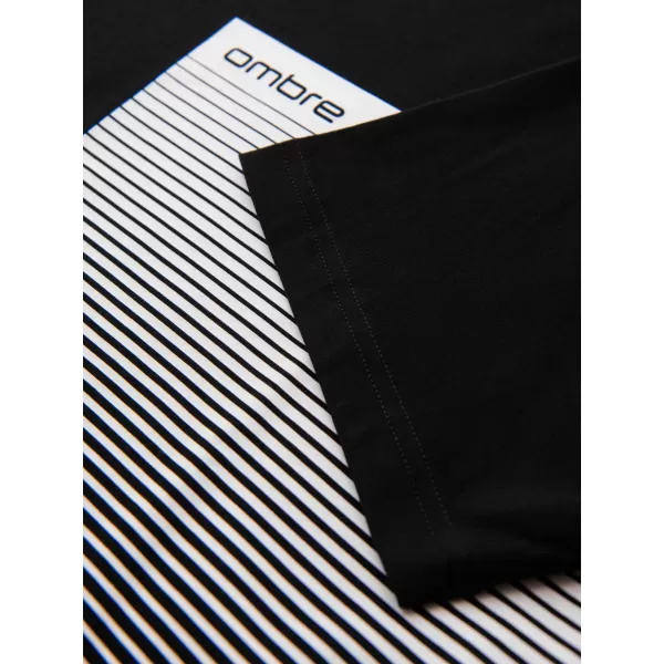  Pánske tričko OMBRE OM-TSPT-0246 ČIERNA 