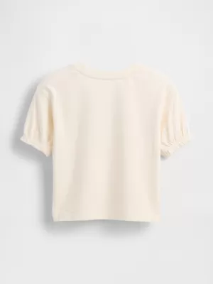 Detské tričko GAP LOGO TEE 816542-01 IVORY FROST