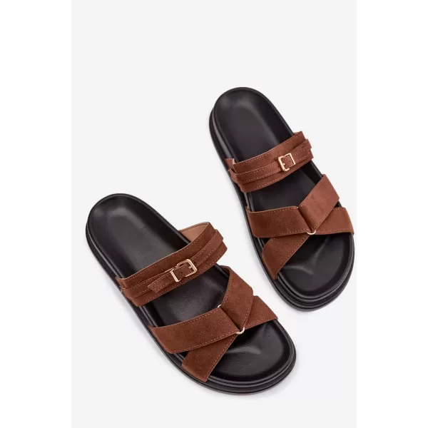  Dámske šľapky BOTO SELORINA 41608 BROWN 