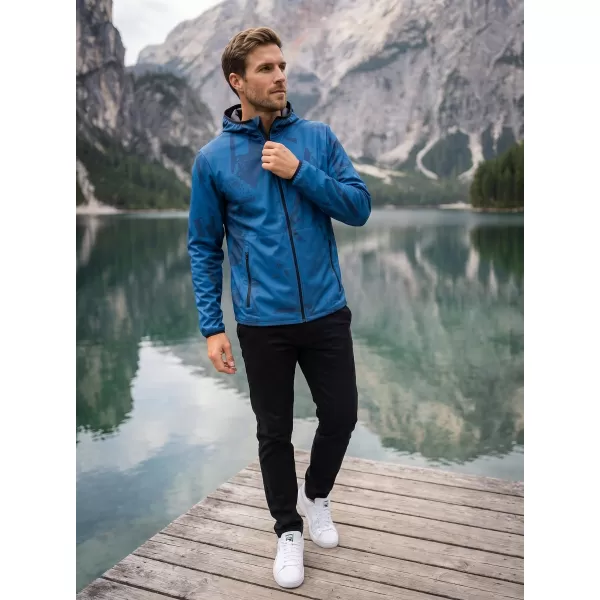  Pánska softshellová bunda premium ALTISPORT VOJ/ALM079JACK01 MODRÁ 
