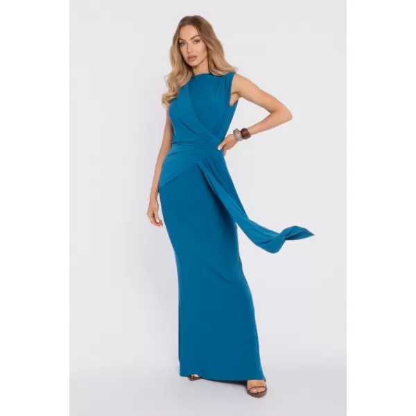  Dámske šaty MOE M913 OCEAN BLUE 