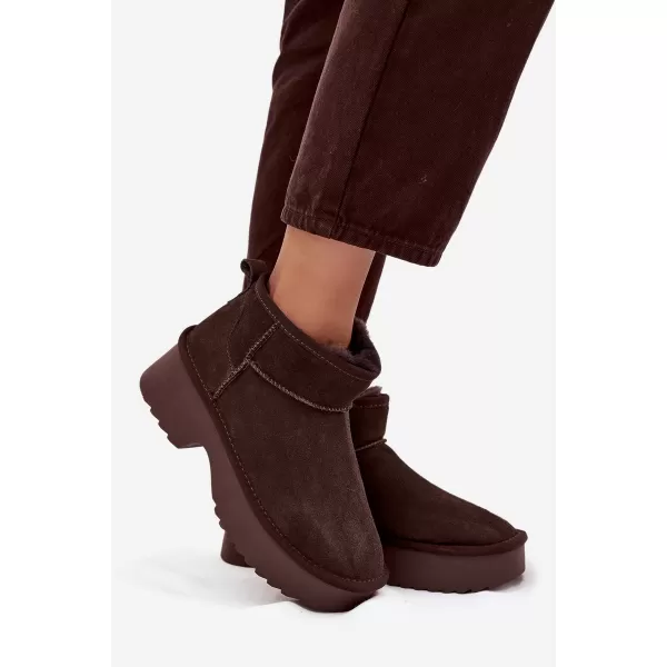  Dámske snehule BOTO MILORA 40097 BROWN 