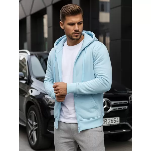  Pánska mikina DSTREET BX4246 SVETLO MODRÁ 