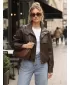 Dámska bunda DSTREET TY5650 HNEDÁ