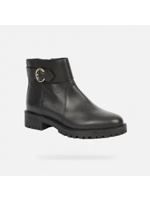 Dámske členkové čižmy GEOX HOARA G004352 ČIERNA