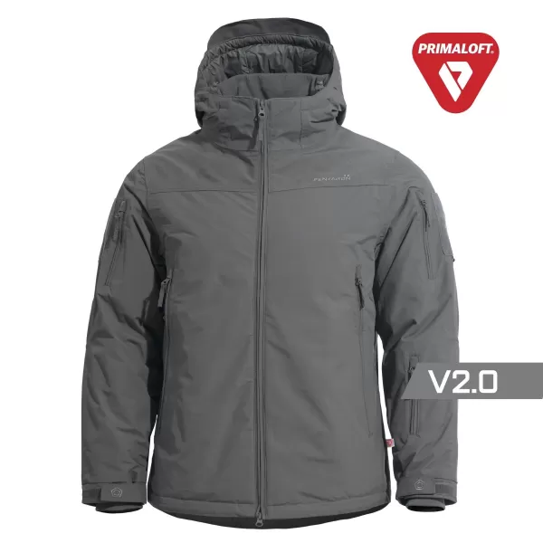  Kabát PENTAGON LCP V2.0 PRIMALOFT® PARKA K01007-2.0 ŠKVÁROVÁ ŠEDÁ 