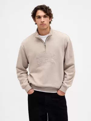 Pánska mikina GAP HALF ZIP 853428-00 QUAIL