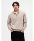 Pánska mikina GAP HALF ZIP 853428-00 QUAIL