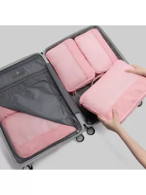 Kufor HEYS Ecotex Packing Cube 5 Pc Set PINK SAND