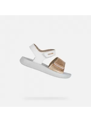 Dievčenské sandále GEOX SANDAL LIGHTFLOPPY B455TB054AJC0232 BIELA