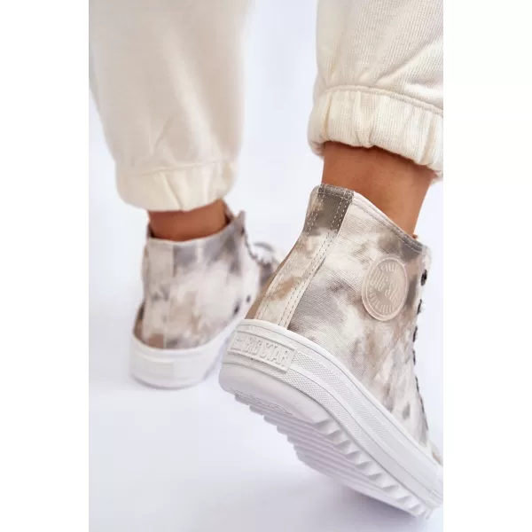  Dámske tenisky BIG STAR LL274047 WHITE/OLIVE Big Star Shoes 