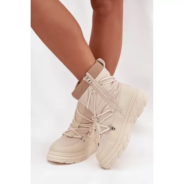  Dámske zimné topánky LEE COOPER LCJ-25-44-3931 BEIGE 
