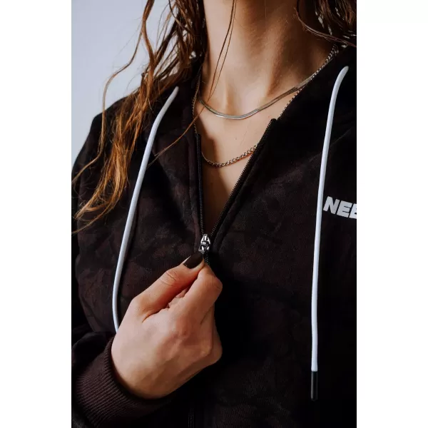  Mikina na zips POWER 895 DARK BROWN CAMO Nebbia 