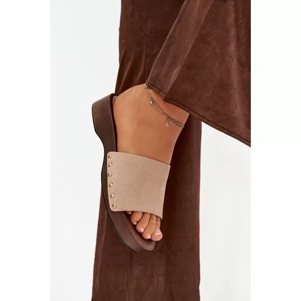 Dámske šľapky BOTO FERINNA 41222 KHAKI 