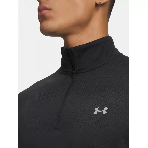  Pánske tričko UNDER ARMOUR VELOCITI 1/4 ZIP 6010887-001 ČIERNA 