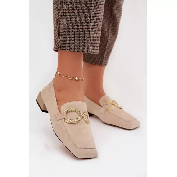  Dámske mokasíny D&A CR61-3115 BEIGE 