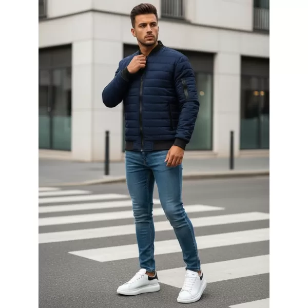  Pánska bunda DSTREET TX2205 TMAVO MODRÁ 