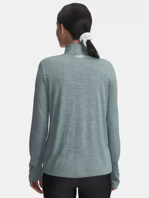 Dámske tričko UNDER ARMOUR TECH 1/2 ZIP- TWIST 1384225-587 MODRÁ