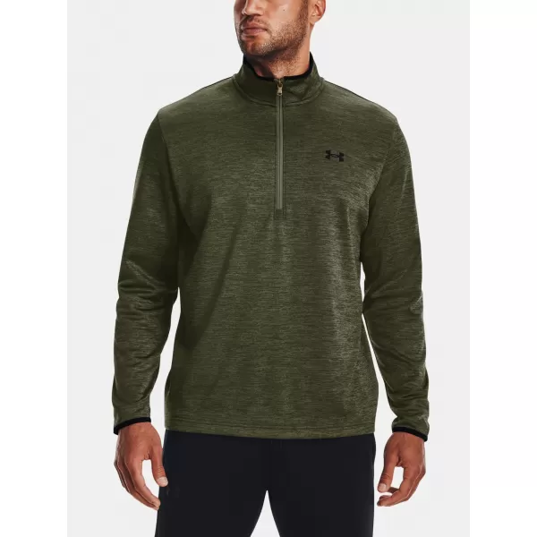  Pánska mikina UNDER ARMOUR UA ARMOUR FLEECE 1/2 ZIP ZELENÁ 