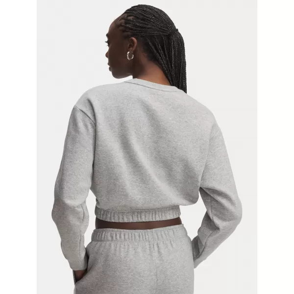  Dámska mikina UNDER ARMOUR UA RIVAL FLEECE PIPED CREW 6007035-011 SIVÁ 