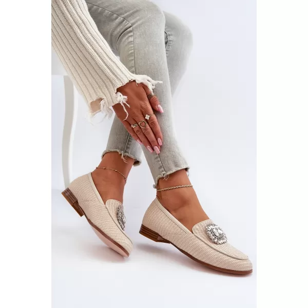  Dámske mokasíny D&A MR38-676 BEIGE 