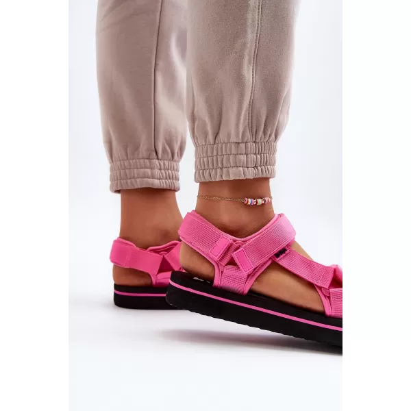  Dámske sandále LEE COOPER LCW-23-34-2613 BLACK/FUCHSIA 