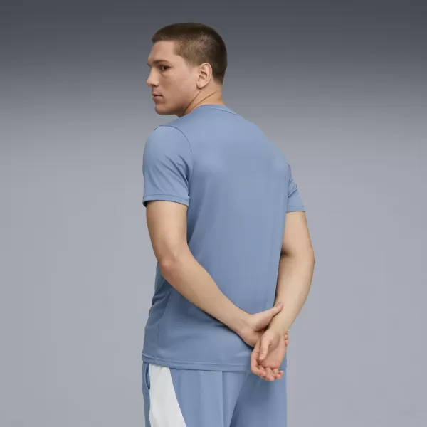  Pánske tričko PUMA M TAD ESS POLY TEXTURE TEE 527155-34 CHLADNÁ MODRÁ 