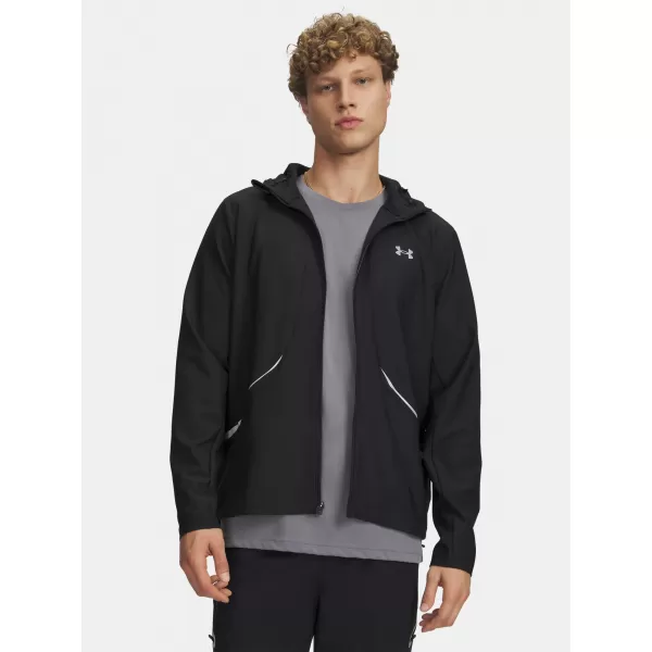  Pánska bunda UNDER ARMOUR UA UNSTOPPABLE WOVEN JACKET ČIERNA 