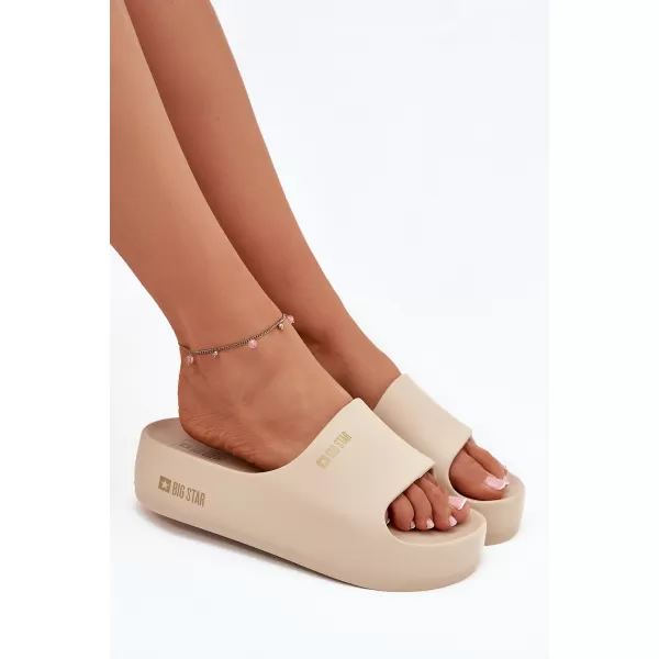  Dámske šľapky BIG STAR SS274722 BEIGE Big Star Shoes 