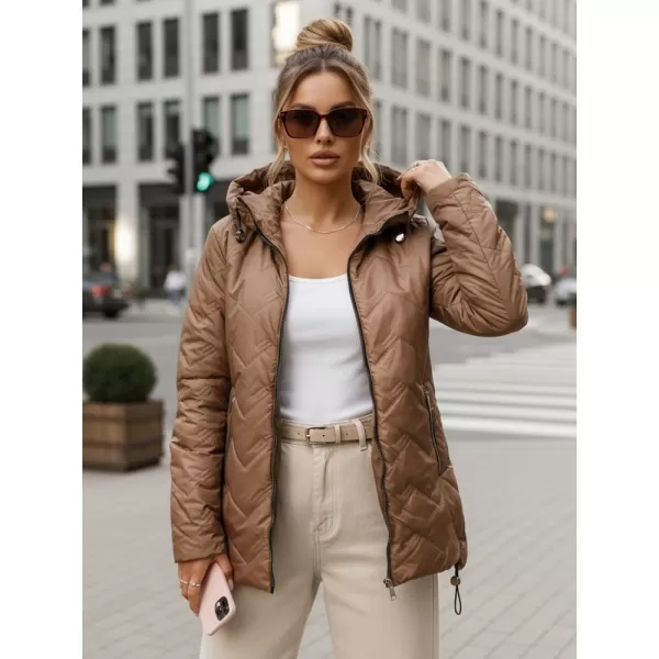  Dámska bunda DSTREET TY5608 HNEDÁ 