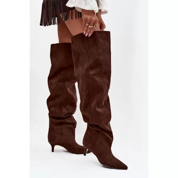  Dámske čižmy BOTO YSOLIENNE 39875 BROWN 