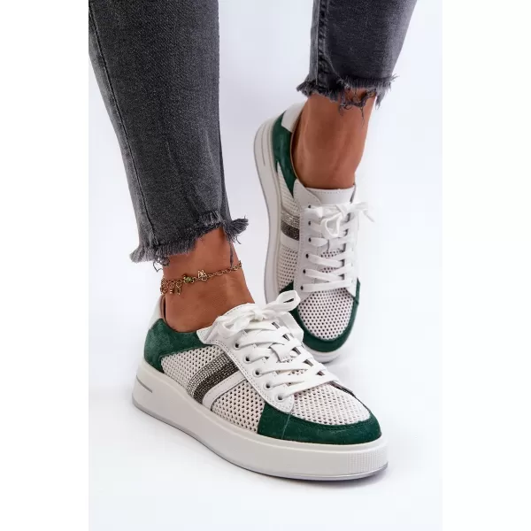  Dámske tenisky D&A LR110 WHITE/GREEN 