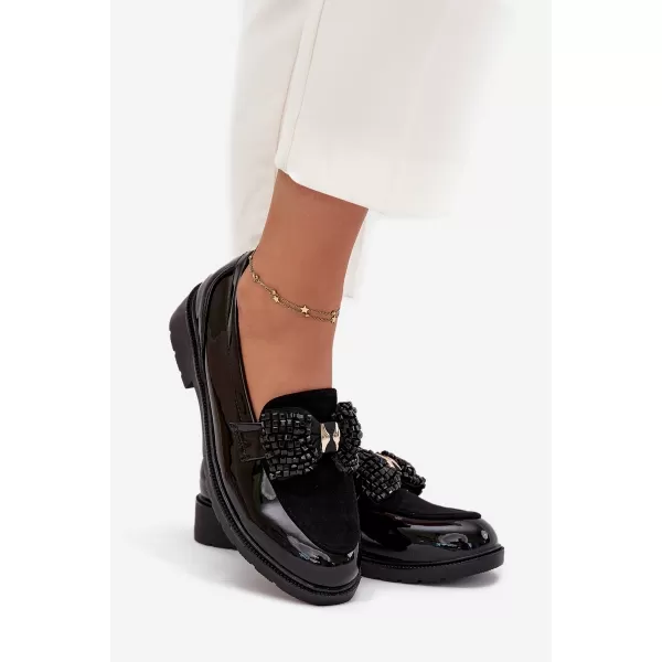  Dámske mokasíny D&A HY51-319 BLACK 