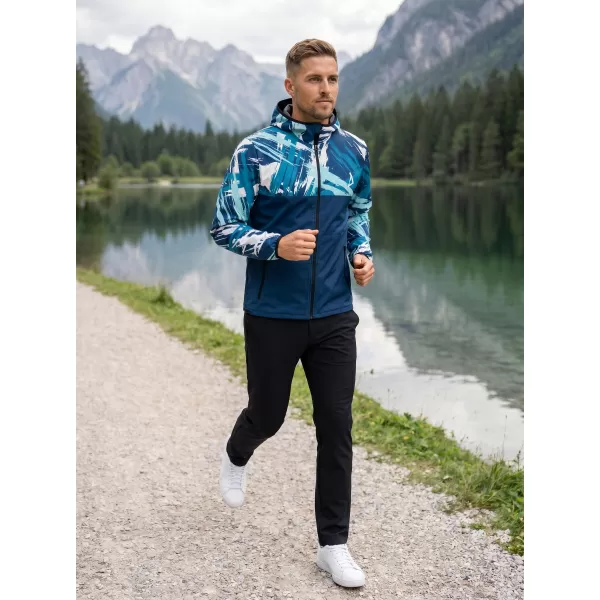  Pánska softshellová bunda premium ALTISPORT VOJ/ALM039JACK01 NÁMORNÁ MODRÁ 