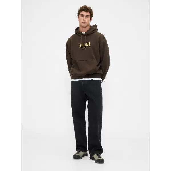  Pánska mikina GAP LOGO PULLOVER HOODIE 821291-01 GROUND 