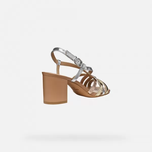 Dámske sandále GEOX VIRNILISA 65 S G012824 ZLATÁ 